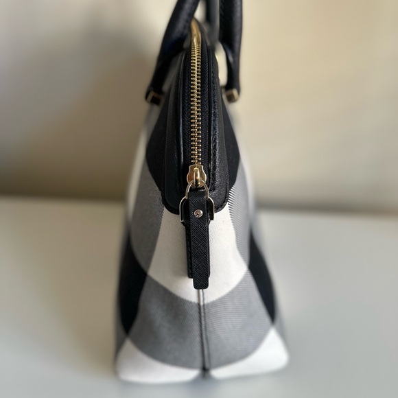 Kate Spade Gingham Top Handle Handbag - Picture 6 of 9